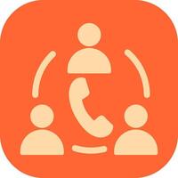 Contact Team Icon Design vector