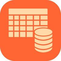 Table Data Icon Design vector