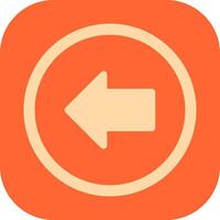 Left Arrow Icon Design vector