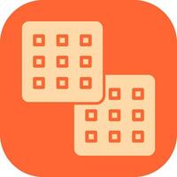 Waffle Icon Design vector