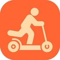 Kick Scooter Icon Design vector