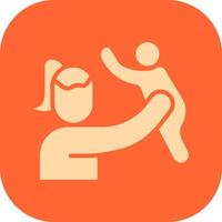 Mother and Son Icon Design vector