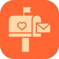 Mailbox with Mail Icon Design vector