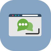 Chat Colorful Icon Style vector
