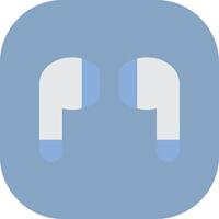 Earphones Colorful Icon Style vector