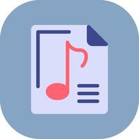 Audio File Colorful Icon Style vector