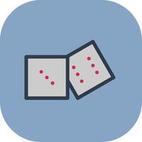Dices Colorful Icon Style vector