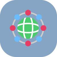 Network Colorful Icon Style vector