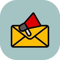Email Marketing Colorful Icon Style vector