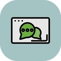 Chat Colorful Icon Style vector