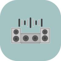 Dj Mixer Colorful Icon Style vector