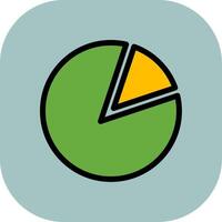 Pie Chart Colorful Icon Style vector