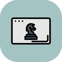 Chess Colorful Icon Style vector