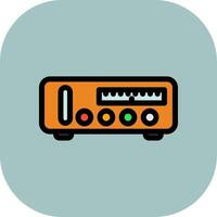 Amplifier Colorful Icon Style vector