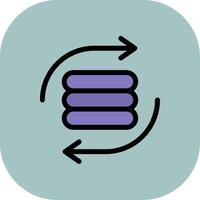 Exchange Colorful Icon Style vector