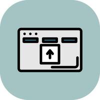 Drag And Drop Colorful Icon Style vector