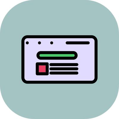 Search Result Colorful Icon Style