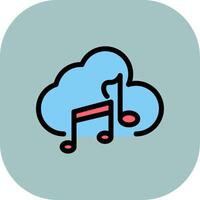 Cloud Colorful Icon Style vector
