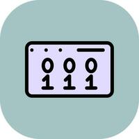 Web Coding Colorful Icon Style vector