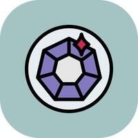 Diamond Colorful Icon Style vector