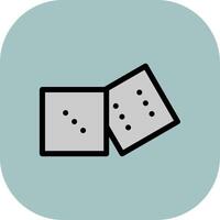 Dices Colorful Icon Style vector