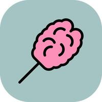 Cotton Candy Colorful Icon Style vector
