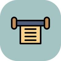 Scroll Colorful Icon Style vector