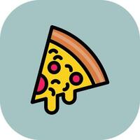 Pizza Colorful Icon Style vector