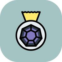Bag Of Diamonds Colorful Icon Style vector