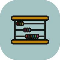 Abacus Colorful Icon Style vector