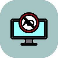 Ad Blocker Colorful Icon Style vector