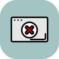 Error Colorful Icon Style vector