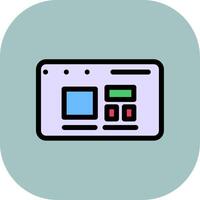 Responsive Design Colorful Icon Style vector