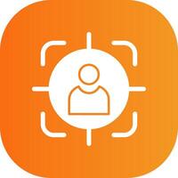 Target Audience Colorful Icon Style vector