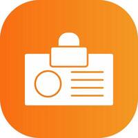 Id Card Colorful Icon Style vector
