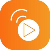 Live Stream Colorful Icon Style vector