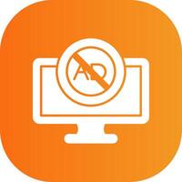 Ad Blocker Colorful Icon Style vector