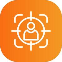 Target Audience Colorful Icon Style vector
