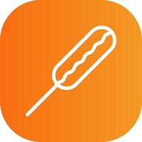 Kebab Colorful Icon Style vector
