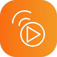 Live Stream Colorful Icon Style vector