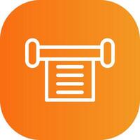 Scroll Colorful Icon Style vector