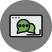 Chat Colorful Icon Style vector
