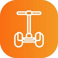 Segway Colorful Icon Style vector