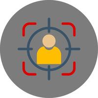 Target Audience Colorful Icon Style vector