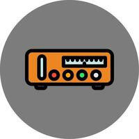 Amplifier Colorful Icon Style vector