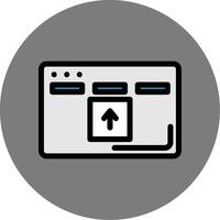 Drag And Drop Colorful Icon Style vector