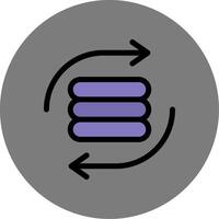 Exchange Colorful Icon Style vector