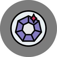 Diamond Colorful Icon Style vector