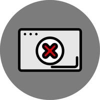 Error Colorful Icon Style vector