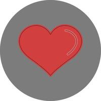Heart Colorful Icon Style vector